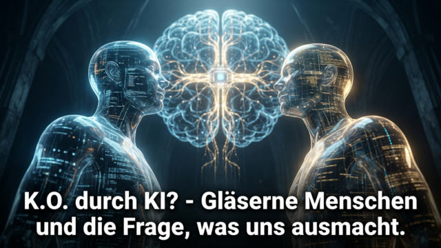 K.O. durch KI? Gläserne Menschen und die Frage, was uns ausmacht.